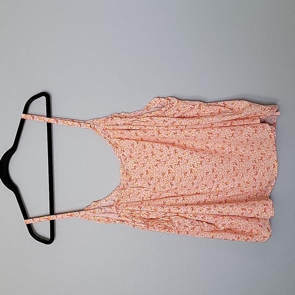 Old Navy 4X Spring Sweet Twee orange floral ruffle trim tank - Picture 8 of 9